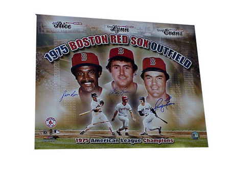 Jim Rice + Dwight Evans + Fred Lynn - 1975 Red Sox OF