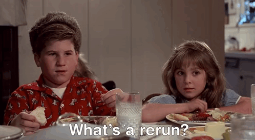 Back to the Future "What's a rerun?" Scene